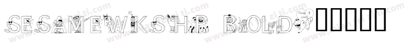 SesameWkshp Bold字体转换
